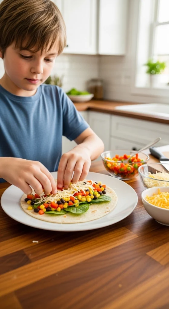 Nutritious Vegetarian family dinner That Kids and Adults Will Love 7 vegetarian family dinner kid-friendly veggie quesadilla