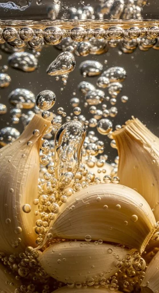 Fermented Garlic Safety: Detailed Guide for US Home Cooks 7 Fermented garlic safety showing active lactic acid fermentation with protective bubbles forming