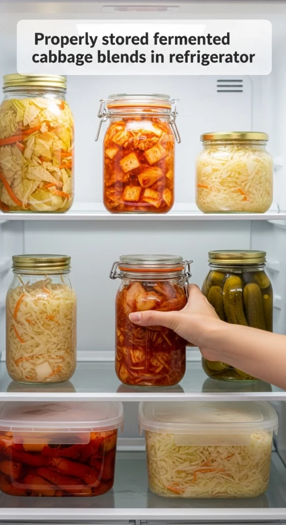 Fermented Cabbage Blends: The Complete Guide to Traditional and Modern Variations 8 Fermented cabbage blends proper storage methods