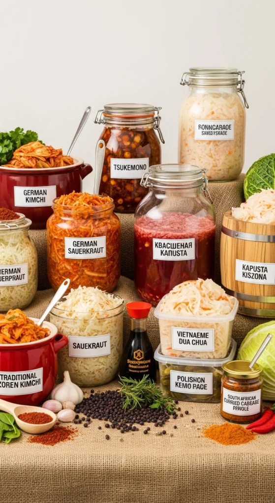 Fermented Cabbage Blends: The Complete Guide to Traditional and Modern Variations 7 International fermented cabbage blends from different cultures