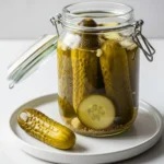 Your Friendly Guide to Cucumber Fermentation 9 Finished cucumber fermentation showing tangy fermented pickles in cloudy brine