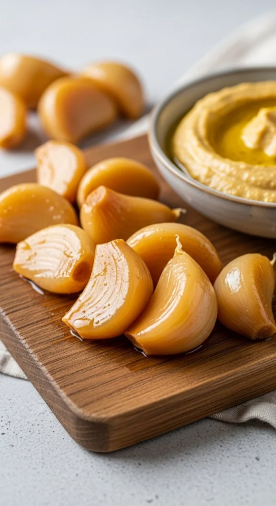 Lacto Fermented Garlic Recipe: The Absolutely Easiest Way to Make It 5 Chopped and mellow lacto-fermented garlic ready to be added to a savory homemade dressing.