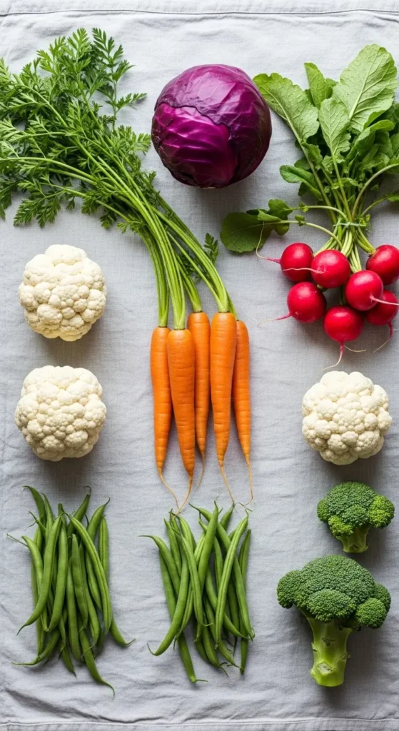 The Complete Guide to Vegetable Fermentation 8 Best vegetables to ferment including cabbage carrots radishes cauliflower broccoli for probiotics