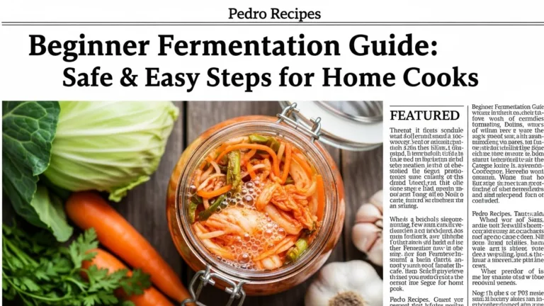 Beginner Fermentation Guide: Safe & Easy Steps for Home Cooks 11 Press Release - Beginner Fermentation Guide: Safe & Easy Steps for Home Cooks