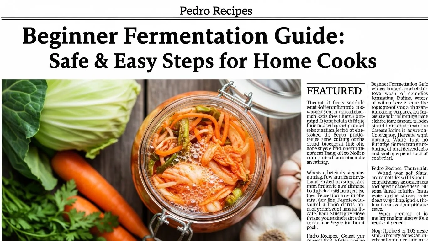 Beginner Fermentation Guide: Safe & Easy Steps for Home Cooks