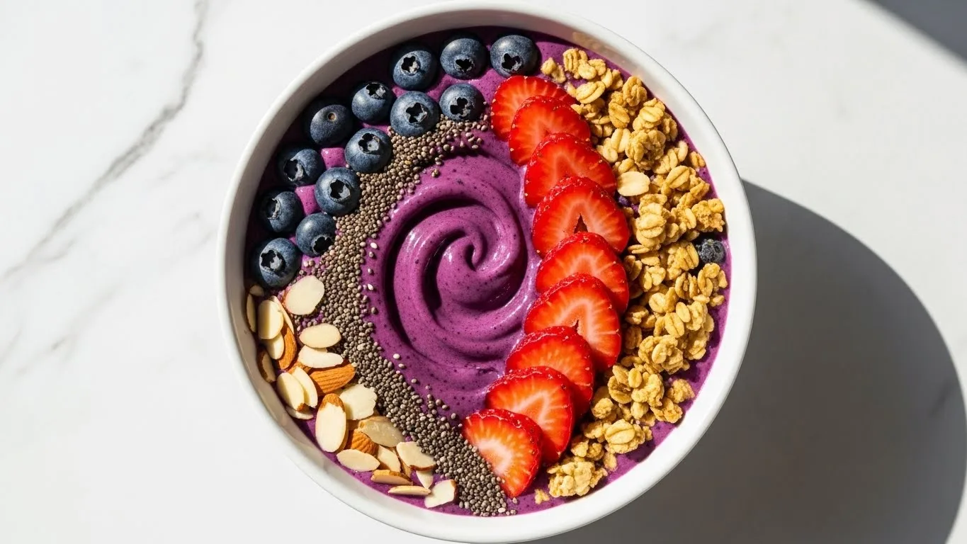 Probiotic Smoothie Bowl: Breakfast Recipe With Kefir and Yogurt