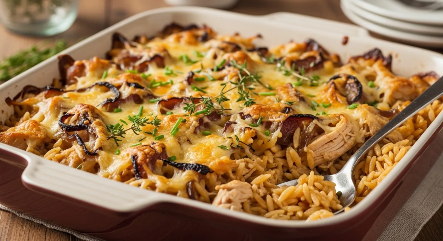 French Onion Chicken Orzo Casserole 2 Whisk 813a133f6cc53af9265487578da4e9a9dr