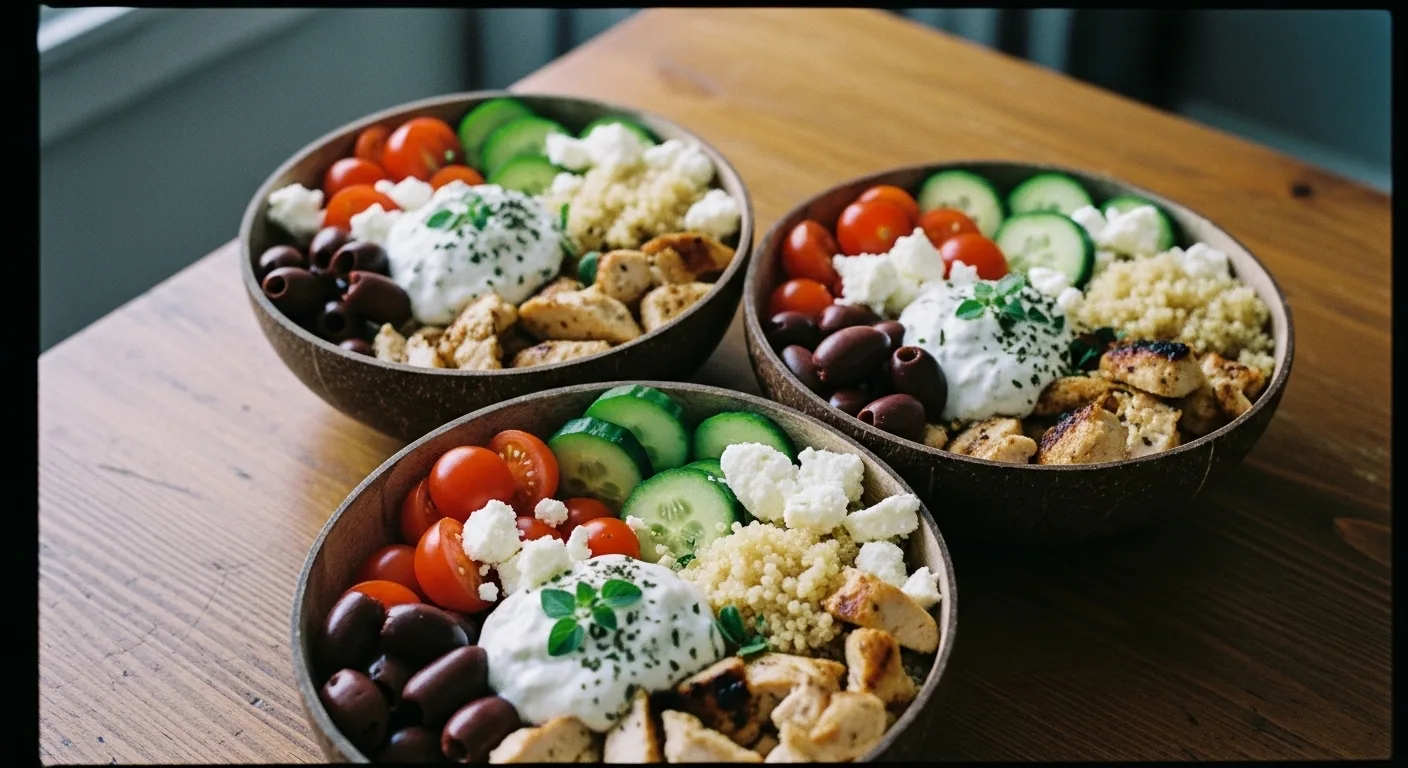 Greek Chicken Bowls 2