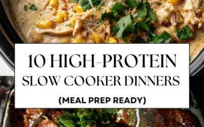 High protein slow cooker dinners for meal prep