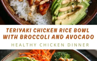 Delicious 30-minute teriyaki chicken bowl with vegetables and rice