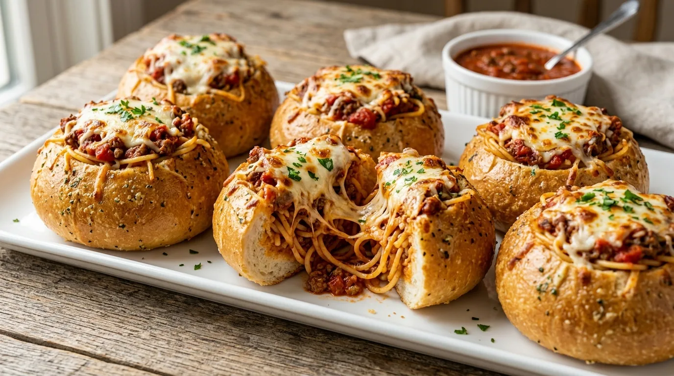 Spaghetti garlic bread 202603241525