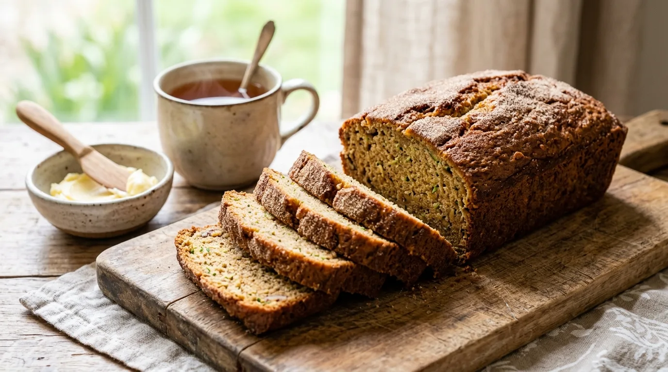 Spiced Zucchini Bread with Brown Sugar