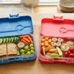 Two school lunchboxes 202603240044
