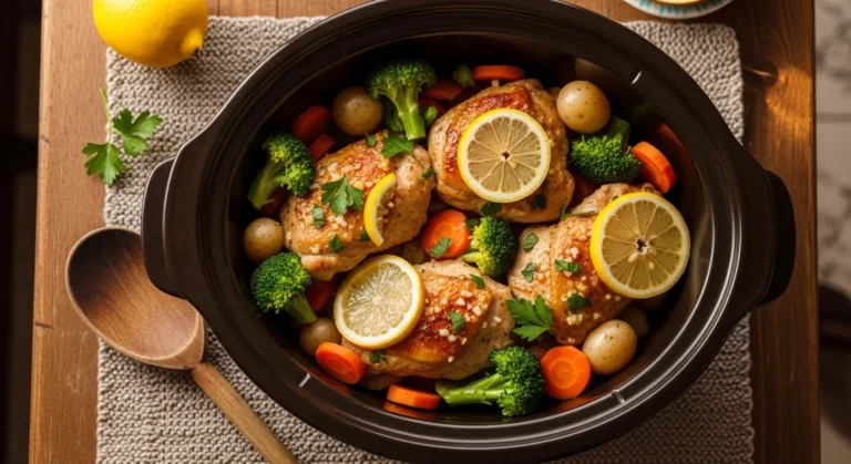 Cozy Crockpot Recipes: Lemon Garlic Chicken and Veggies 3 Cozy Crockpot Recipes: Lemon Garlic Chicken and Veggies