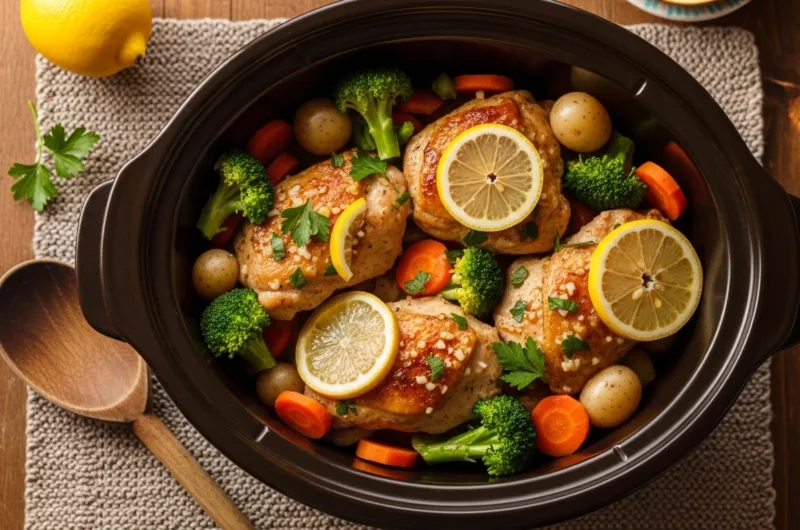 Cozy Crockpot Recipes: Lemon Garlic Chicken and Veggies 8 Whisk 076059f5f66d30d8faa40bc7c7b80ad4dr