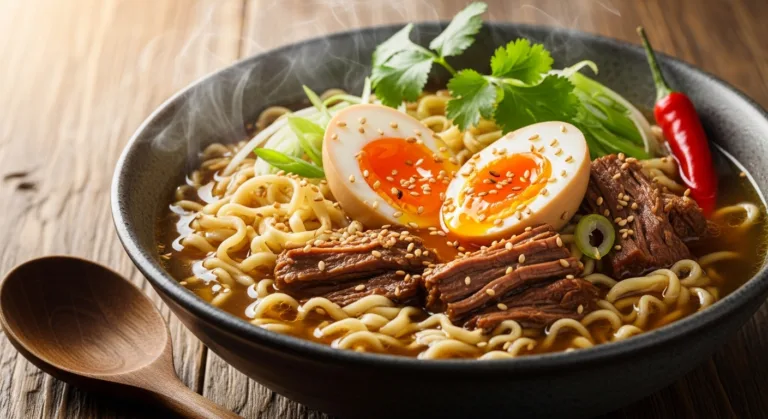 Slow Cooker Beef Ramen Noodles