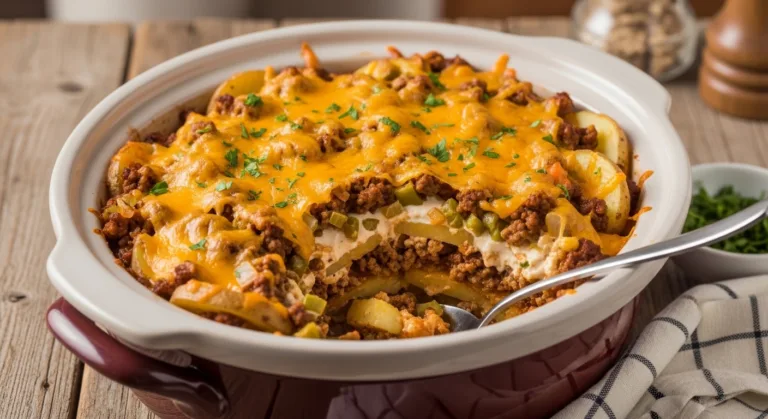 Crockpot Hamburger Potato Casserole
