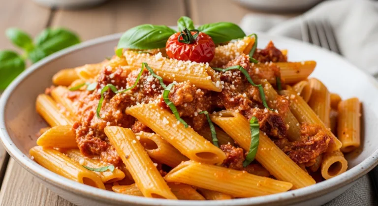 Creamy Vegan Sun-Dried Tomato Pasta