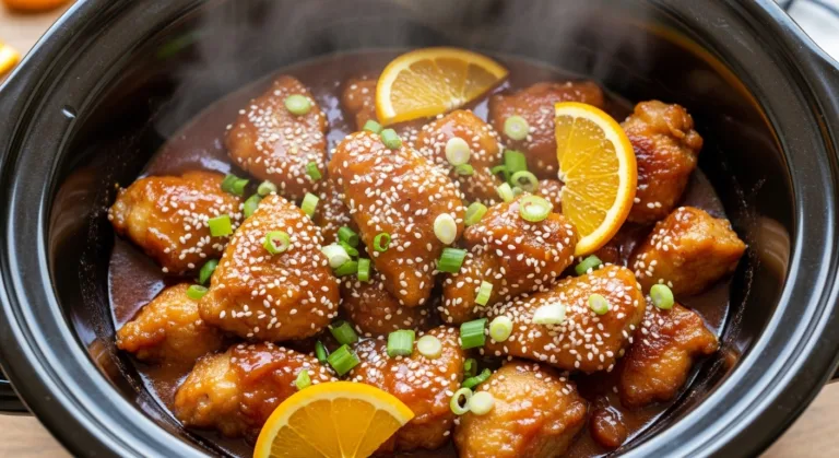 Asian Crockpot Orange Chicken