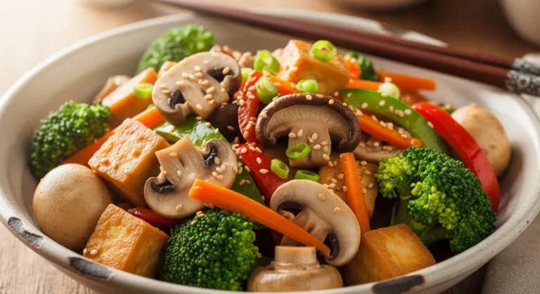Mushroom and Tofu Stir-Fry