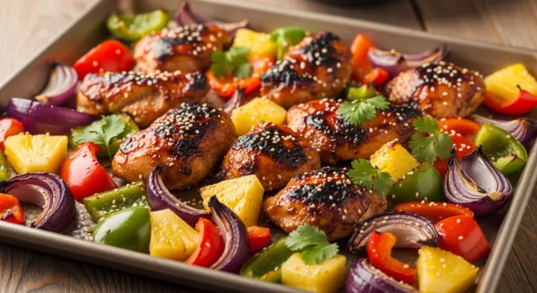 Hawaiian Chicken Sheet Pan