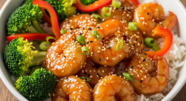 Irresistible Honey Garlic Shrimp Bowls