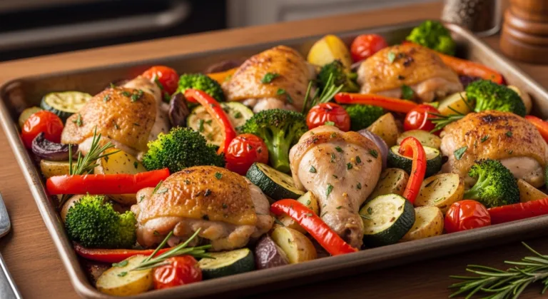 Easy Dinner Ideas: One-Pan Chicken and Veggie Bake 2 Easy Dinner Ideas: One-Pan Chicken and Veggie Bake