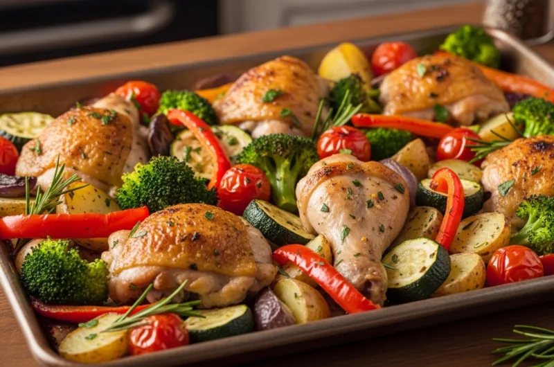 Easy Dinner Ideas: One-Pan Chicken and Veggie Bake 12 Whisk cbb0853901c9df3a1cf46ebf9dd715f1dr