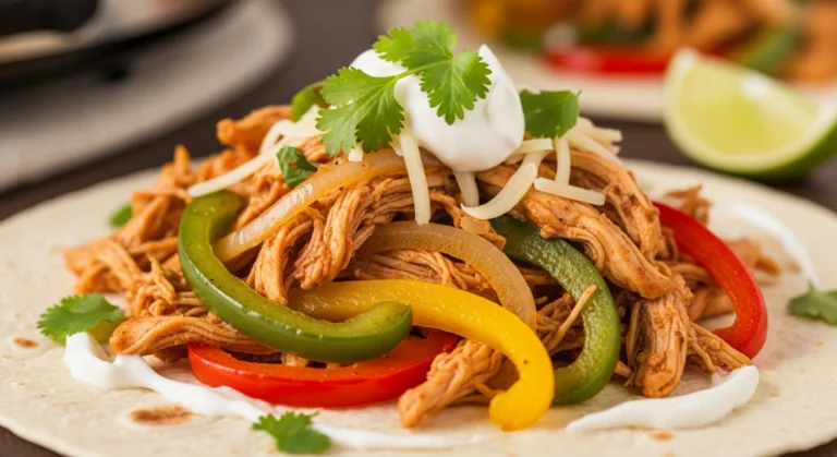 Easy Crockpot Chicken Fajitas