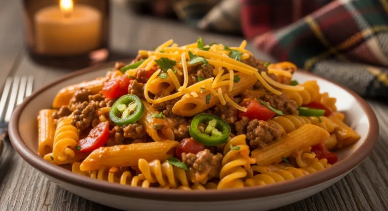 Creamy Rotel Pasta with Ground Beef for Cozy Weeknight Dinners