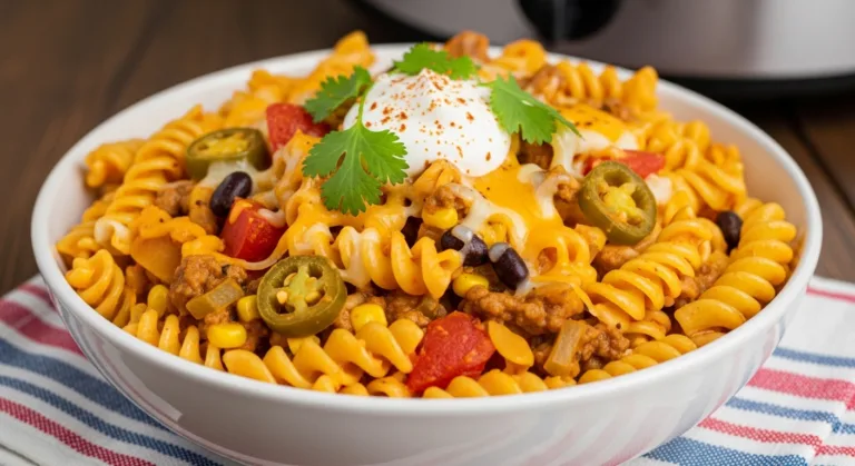 Crockpot Taco Pasta