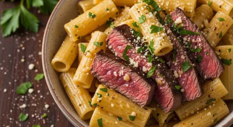 Garlic Butter Steak Rigatoni (Easy & Creamy Family Favorite)