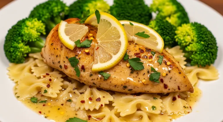 Cowboy Butter Lemon Bowtie Chicken with Broccoli 8 Cowboy Butter Lemon Bowtie Chicken with Broccoli