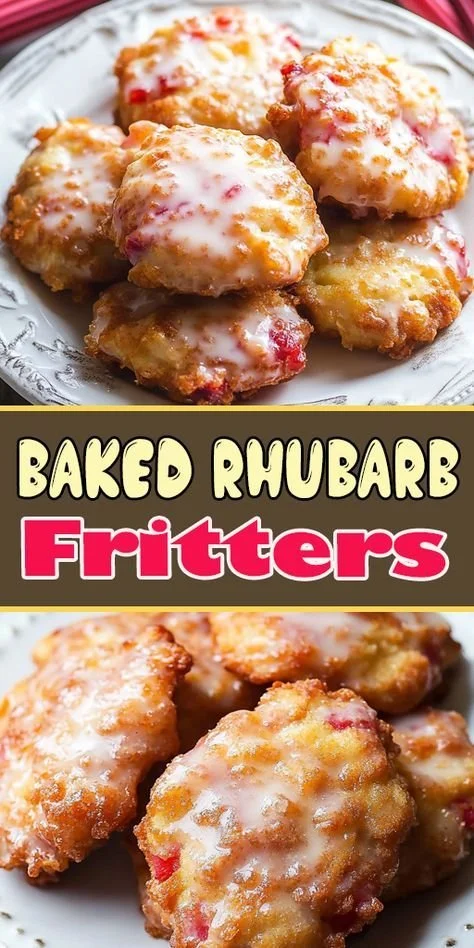 Baked Rhubarb Fritters