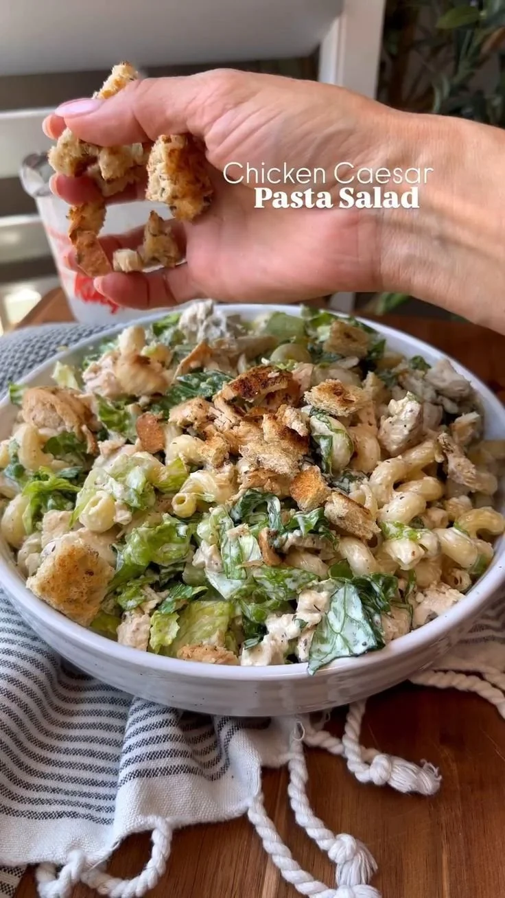 Chicken Caesar Pasta Salad