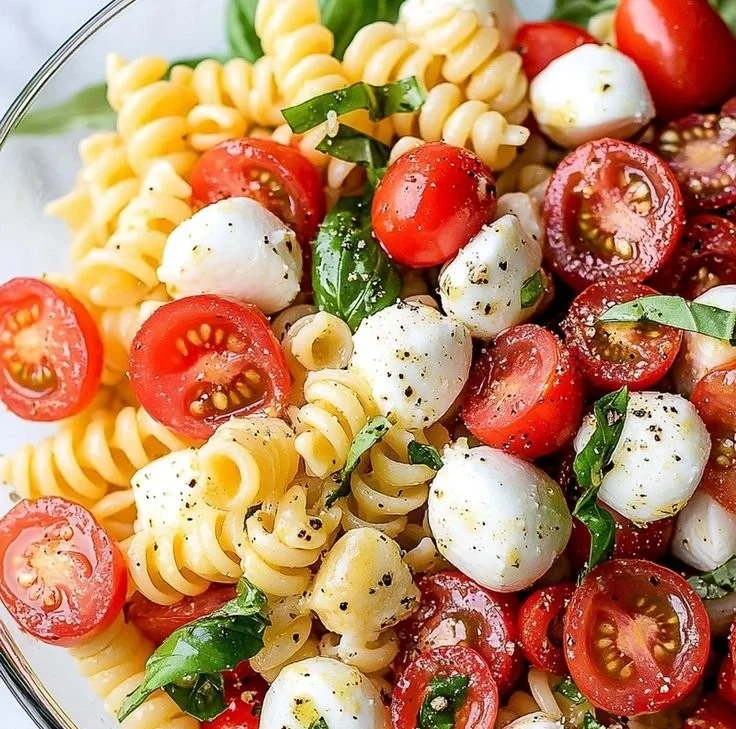 Colorful Caprese Pasta Salad