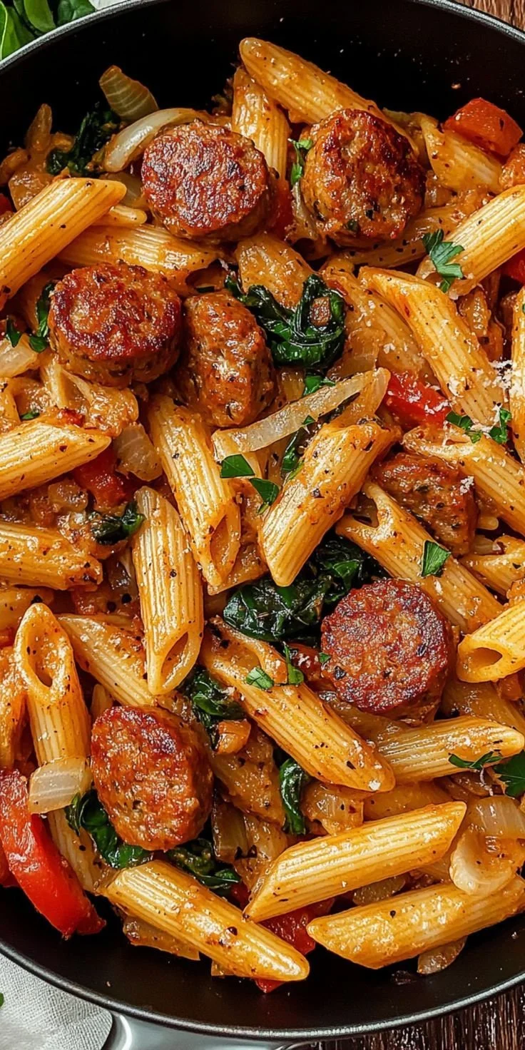 Creamy Cajun Sausage Pasta