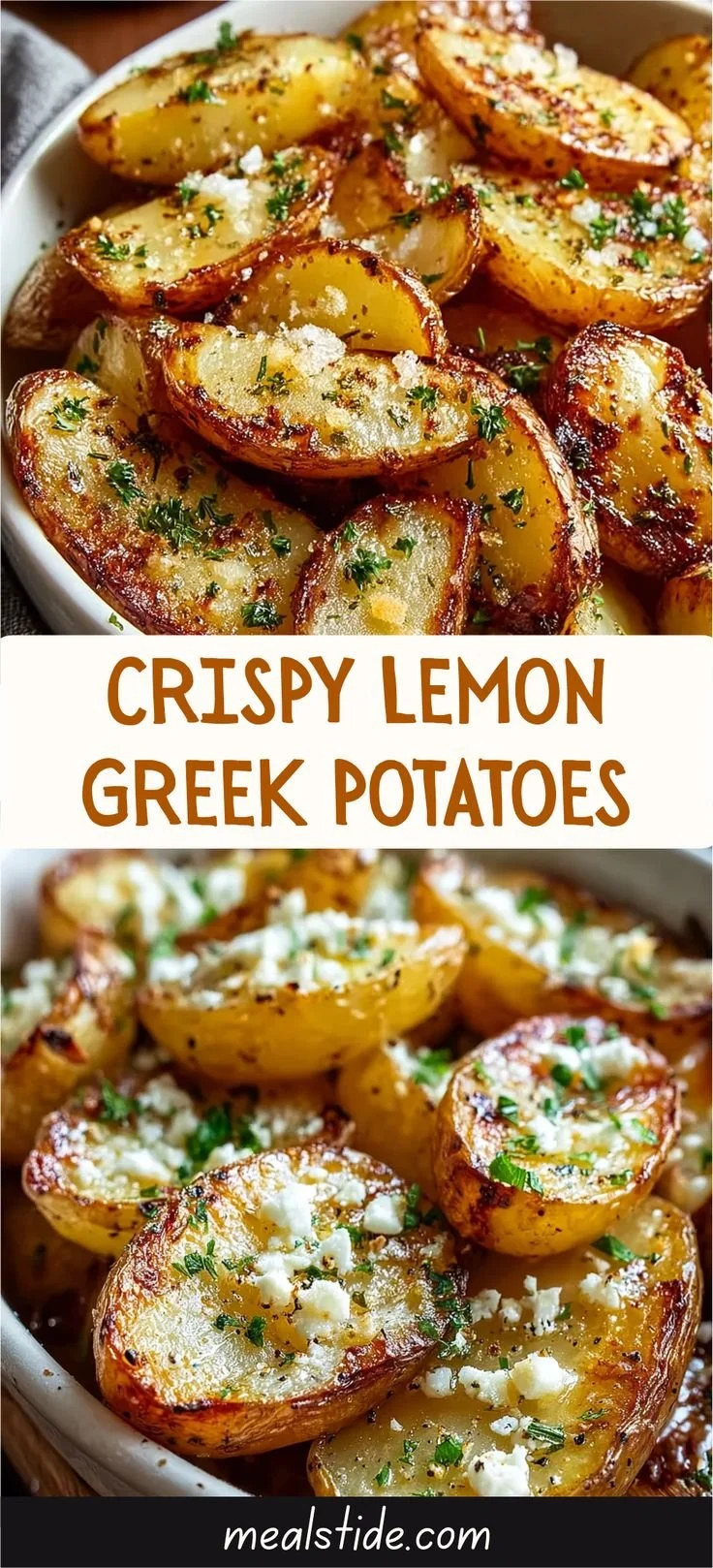 Crispy Lemon Greek Potatoes