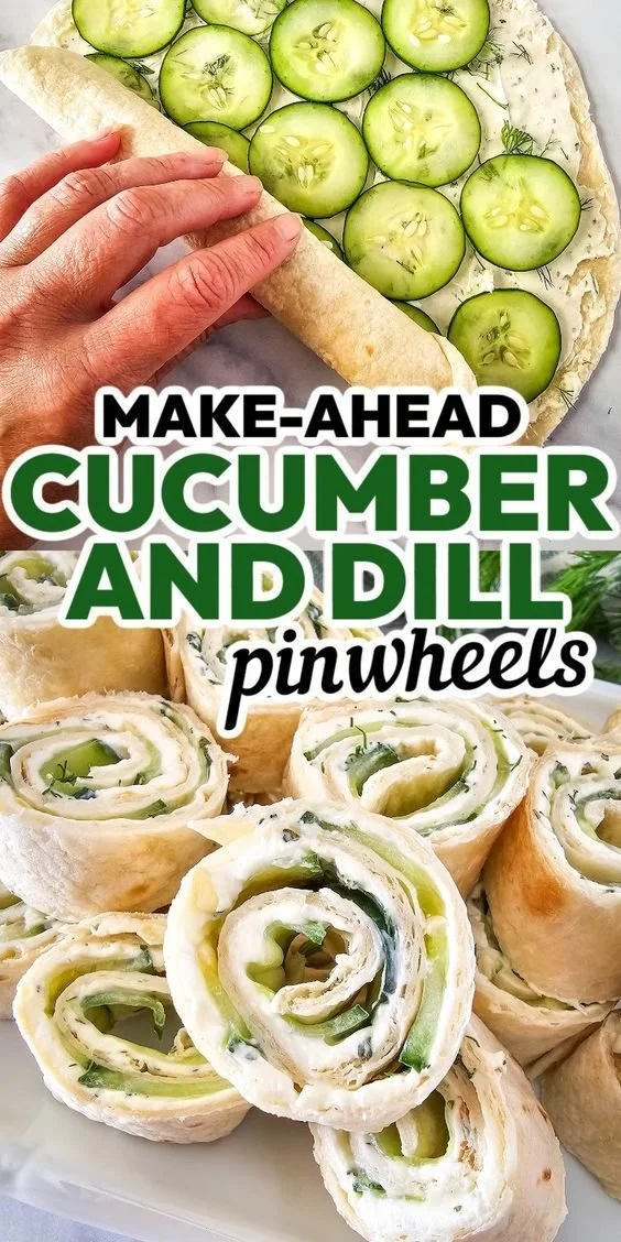 Cucumber and Dill Pinwheels