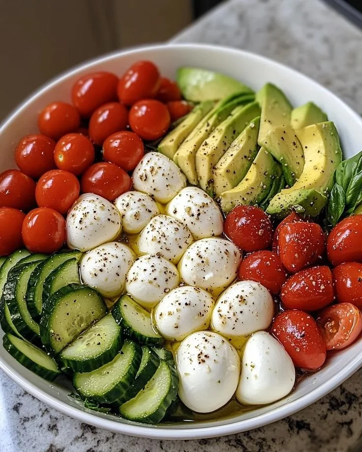Cucumber Mozzarella Salad