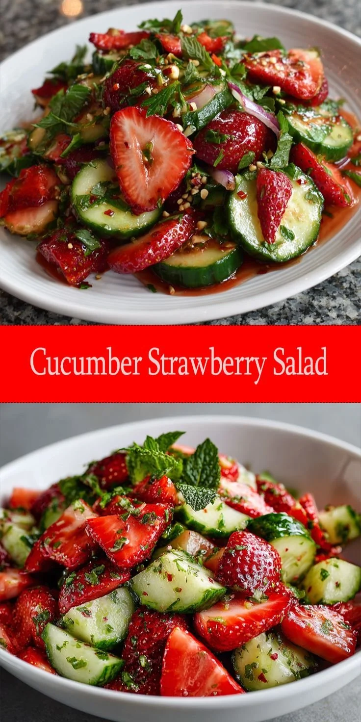 Cucumber Strawberry Salad