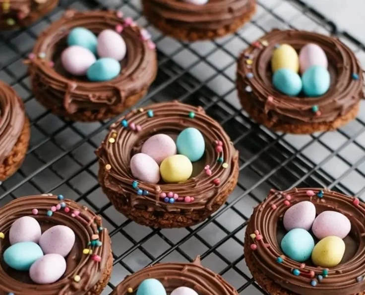 Easter Birds Nest Cookies