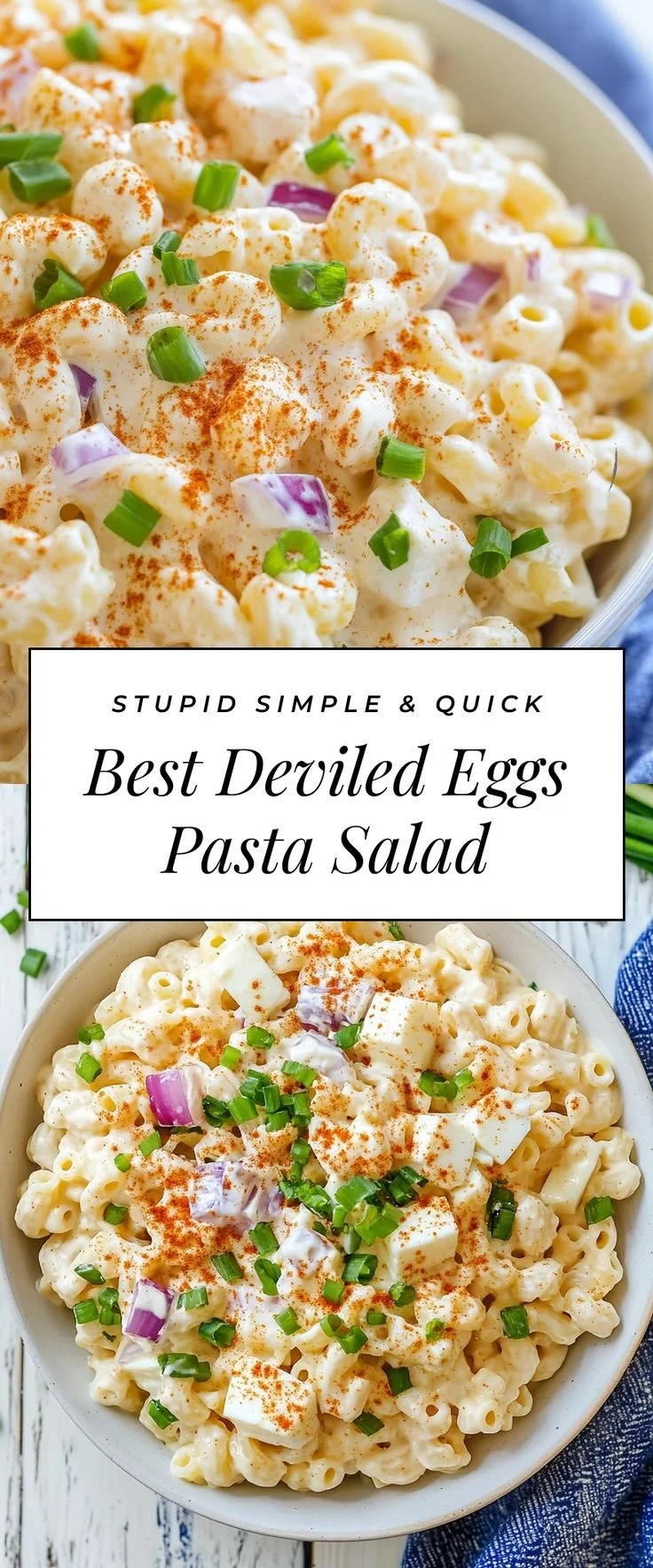 Flavorful Deviled Eggs Pasta Salad