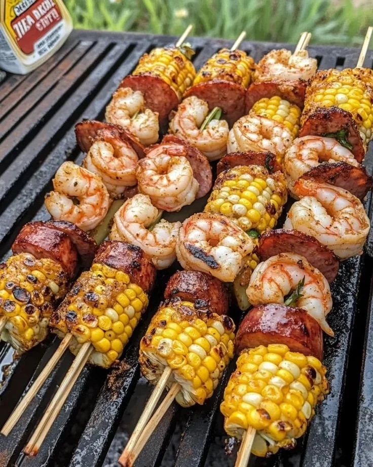 Grilled Seafood Skewers