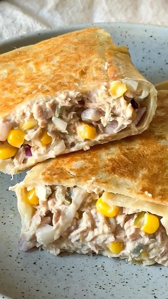 Healthy Tuna Melt Wrap
