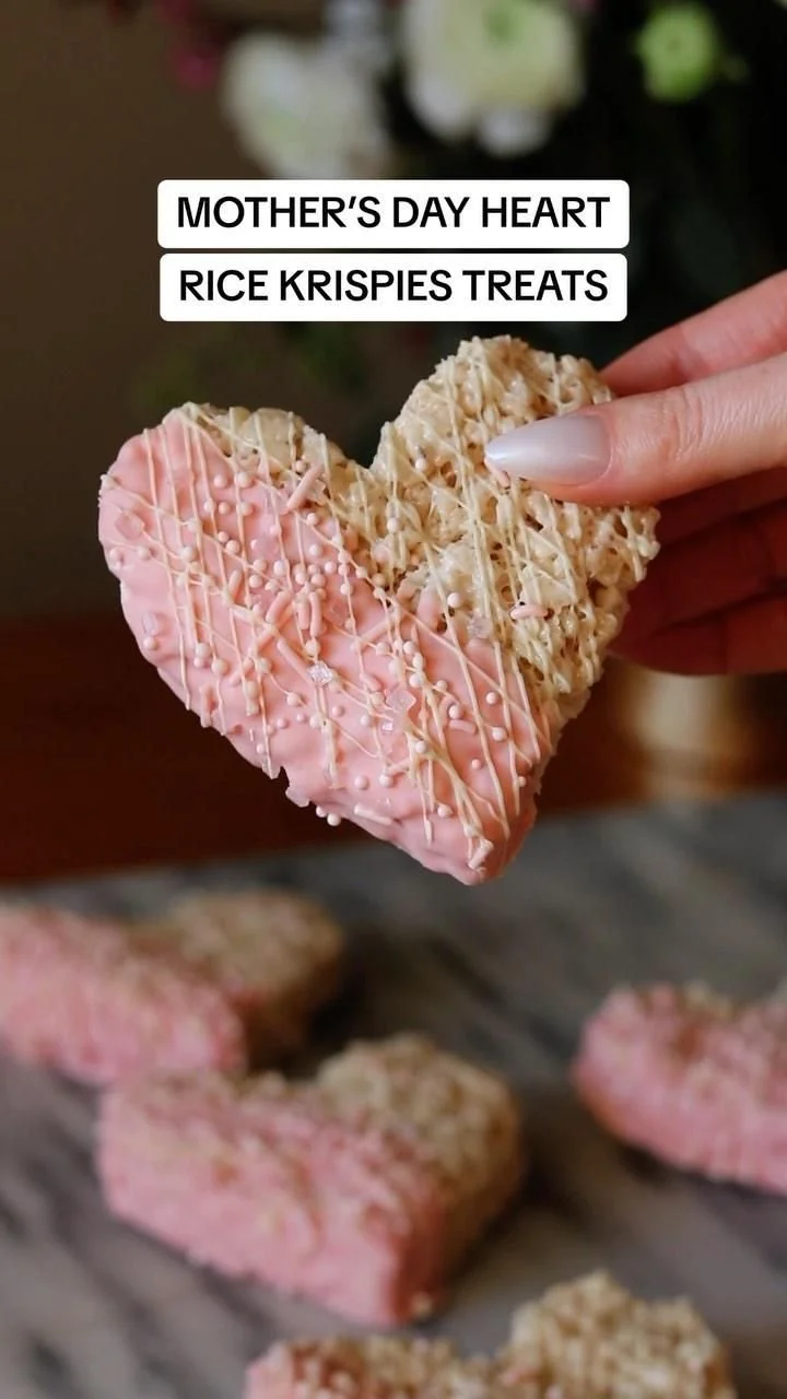 Heart-Shaped Rice Krispies Treats