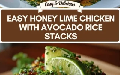Honey Lime Chicken served with fresh herbs and lime wedges