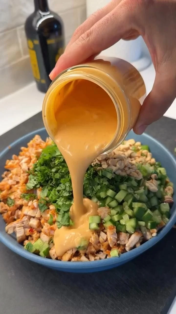 Delicious Korean BBQ Chicken Salad with fresh ingredients and vibrant colors