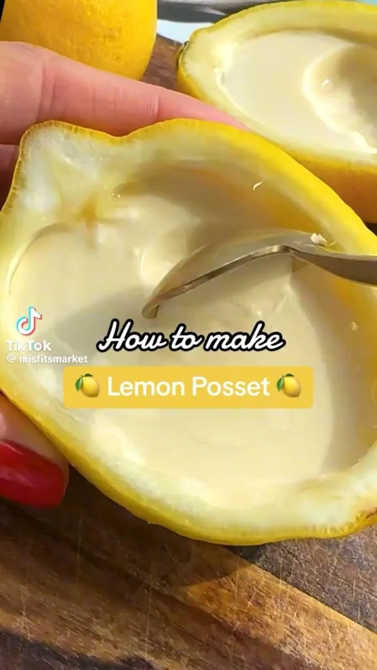 Delicious lemon cream dessert served in a beautiful bowl.