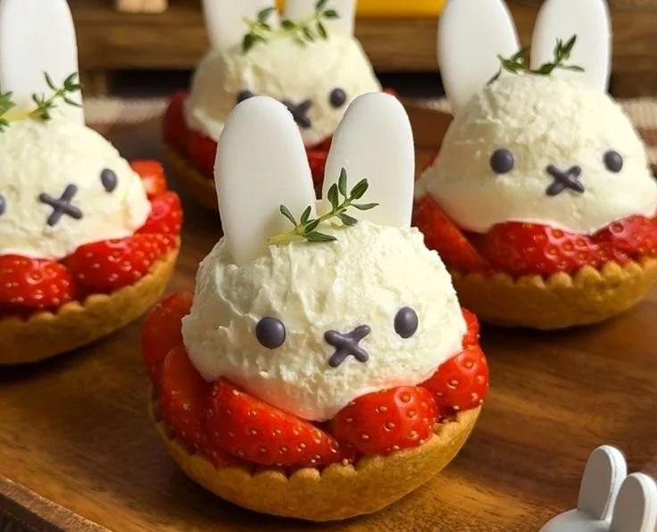 Miffy Strawberry Cheesecake Tartlets